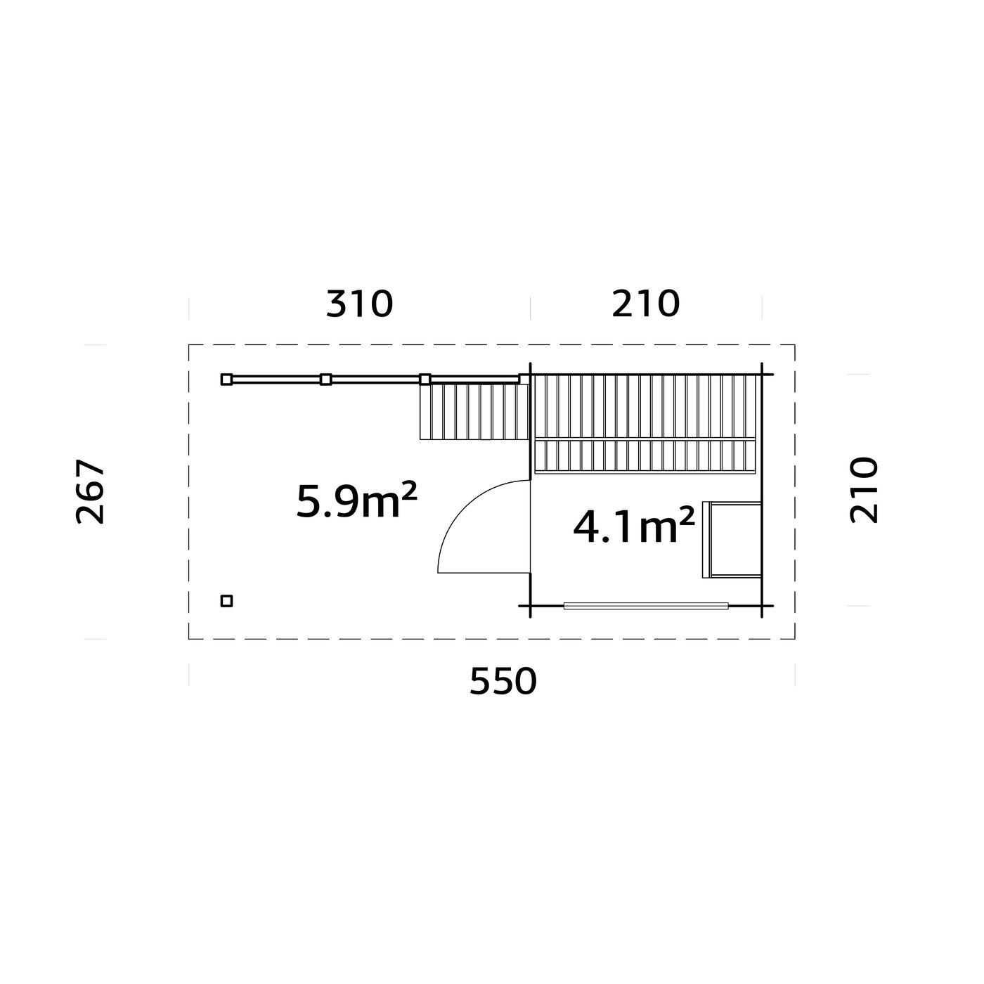 Bastu Palmako Sanna 10,5 m2