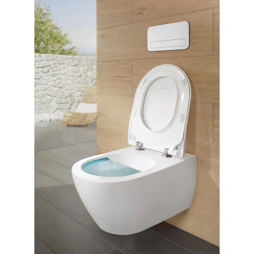 Vägghängd toalett Villeroy & Boch Subway 2.0 5614R201 Vit Alpin, med Toalettsits