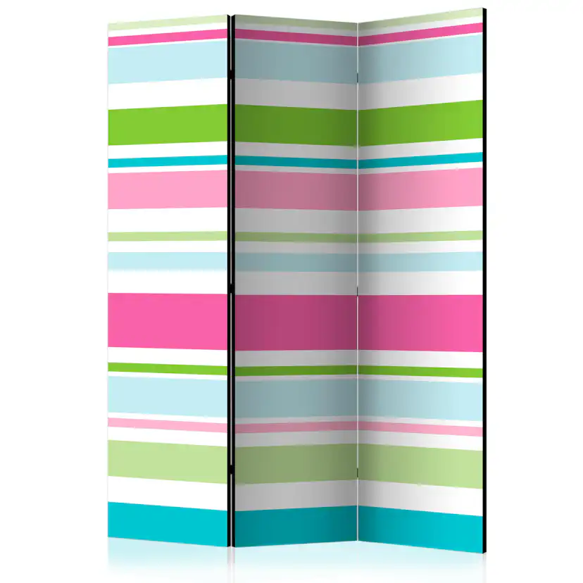 Rumsavdelare Skärmvägg Arkiio Bright Stripes 135x172 cm