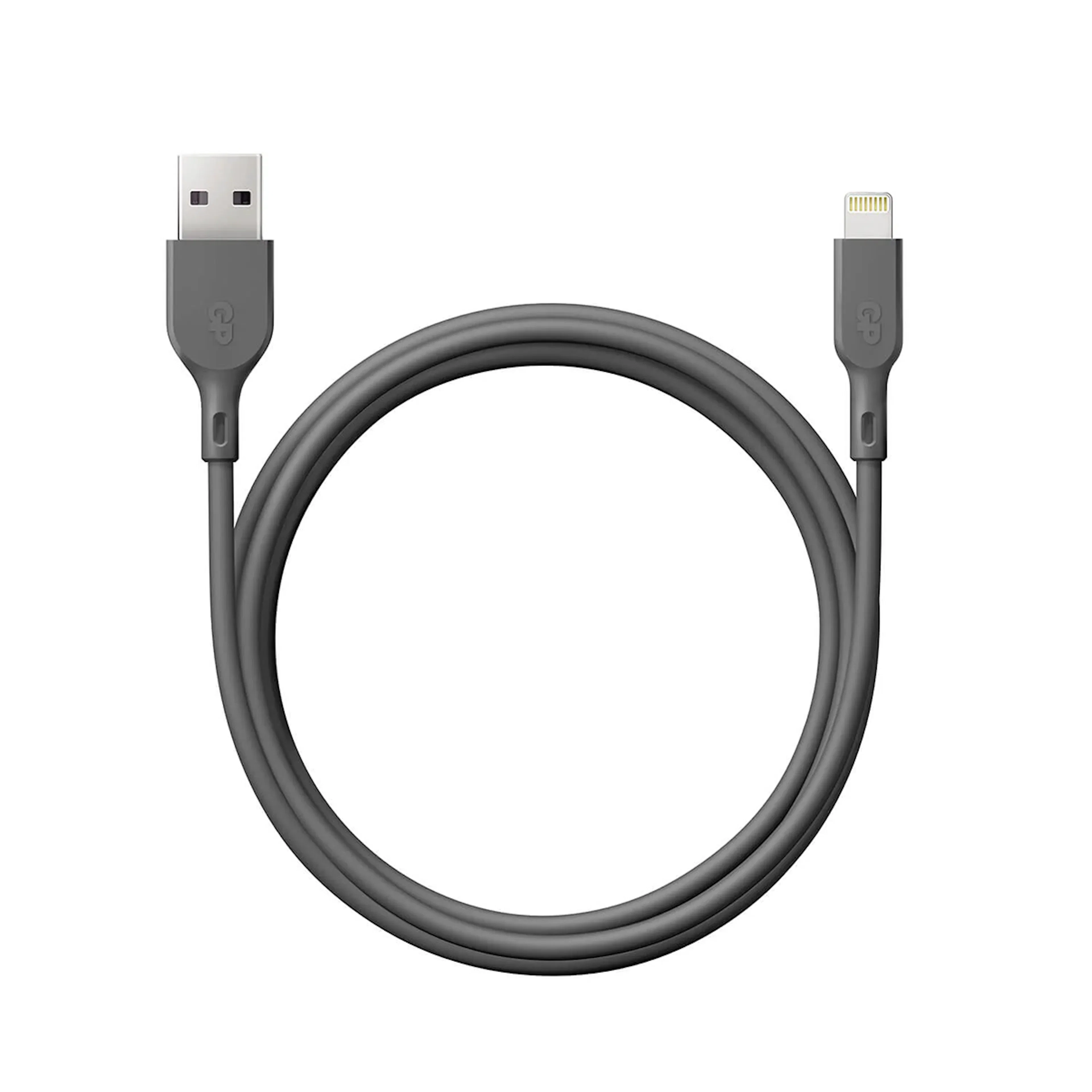 Mobilladdare GP Batteries USB-A Till Lightning Kabel CL1N 1m Grå