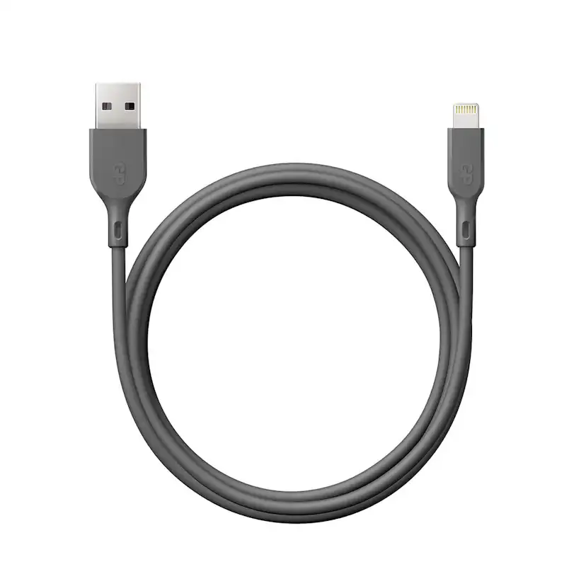 Mobilladdare GP Batteries USB-A Till Lightning Kabel CL1N 1m Grå