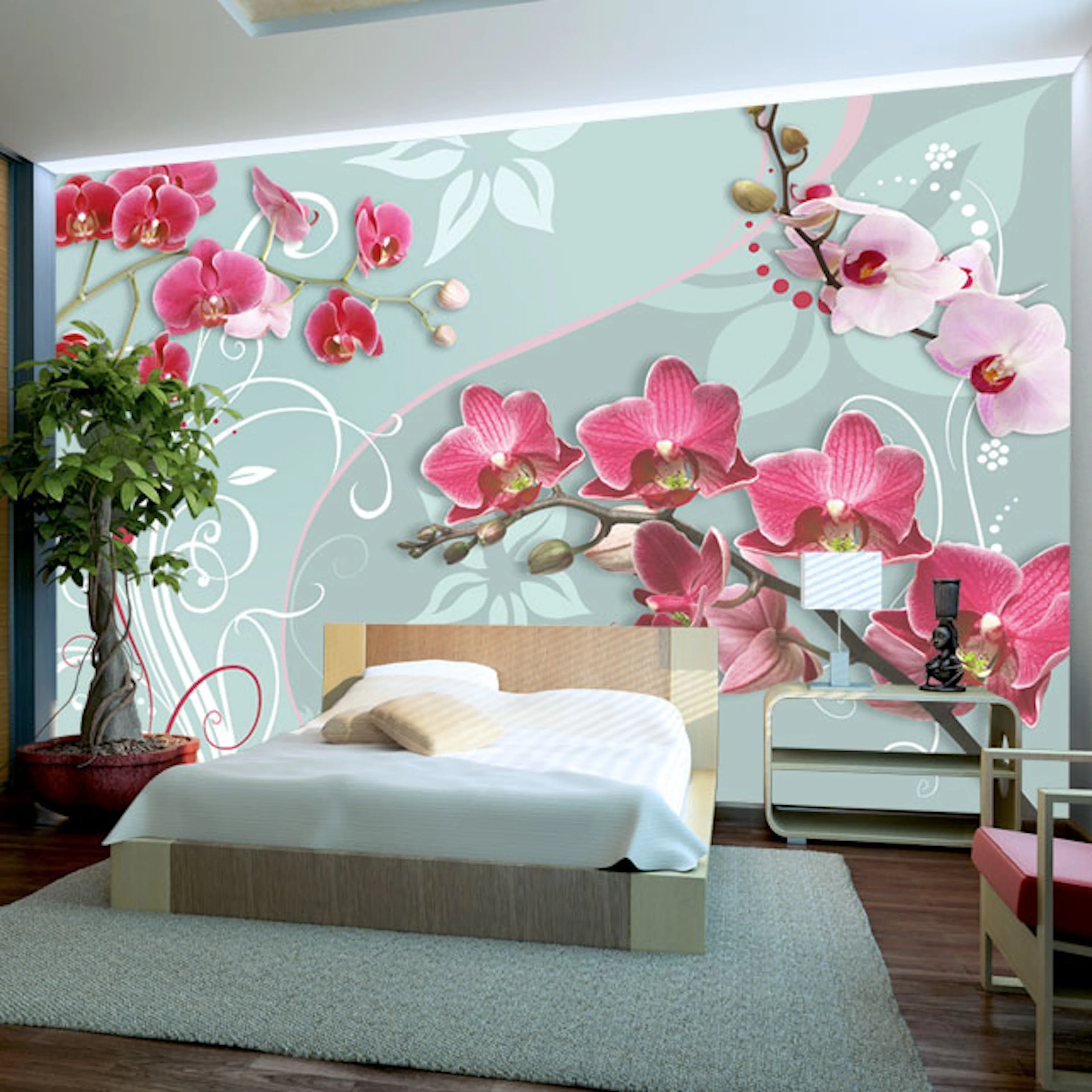 Fototapet Arkiio Pink Orchids Variation II
