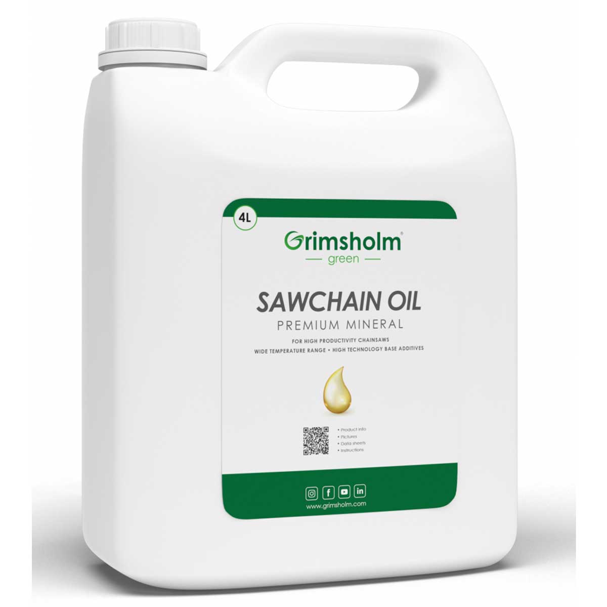 Sågkedjeolja Grimsholm Premium Mineral 4L