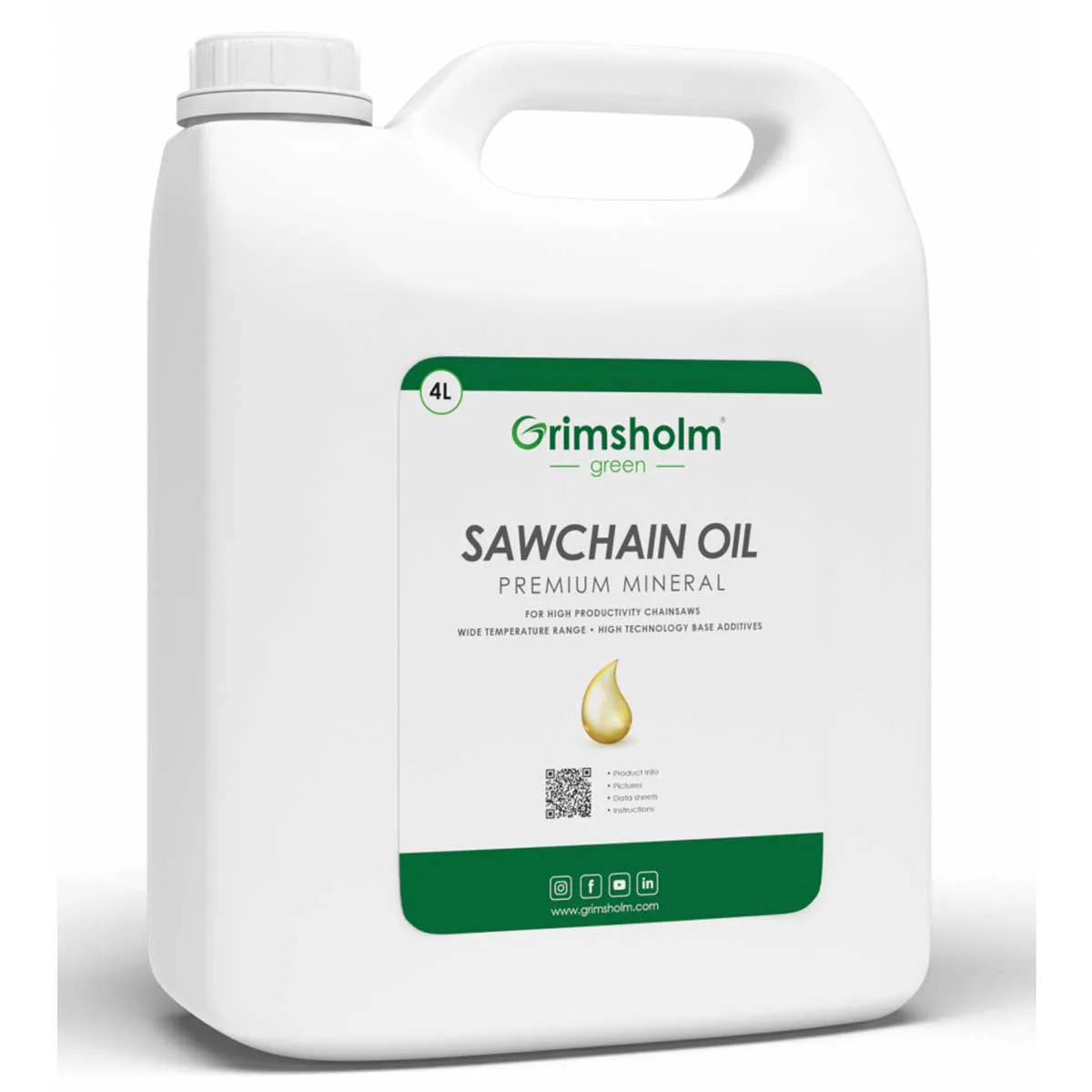 Sågkedjeolja Grimsholm Premium Mineral 4L