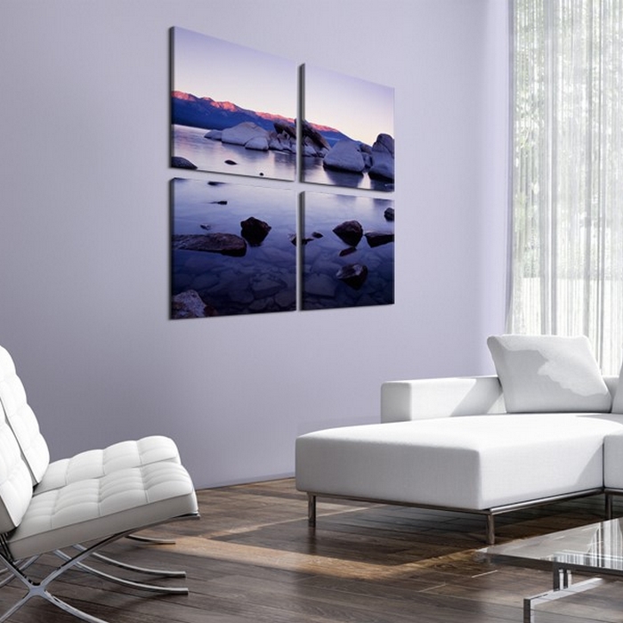 Tavla Arkiio Rocky Stranden Av AlpIn Sjö