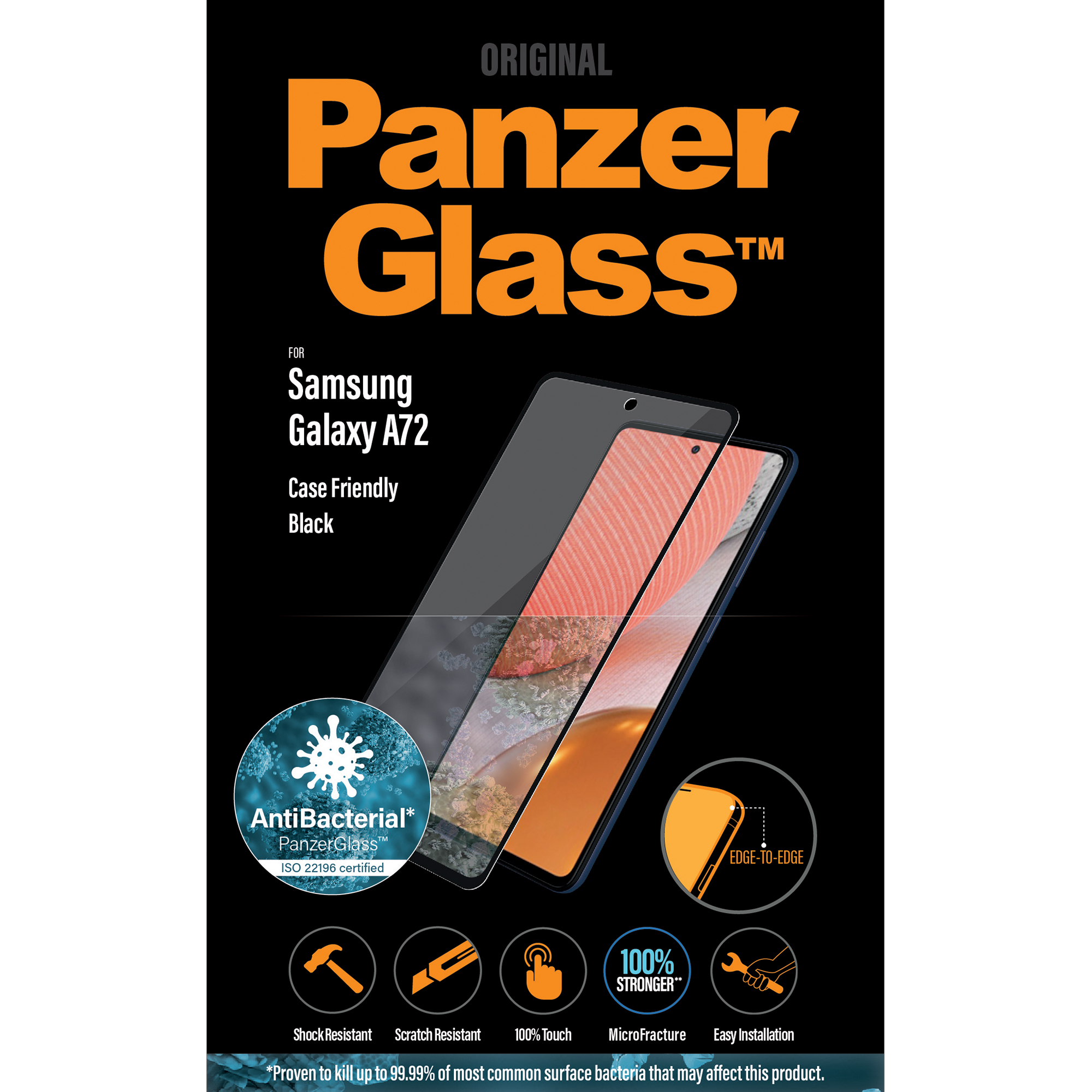 Skärmskydd Panzerglass Samsung Galaxy A72 Case Friendly