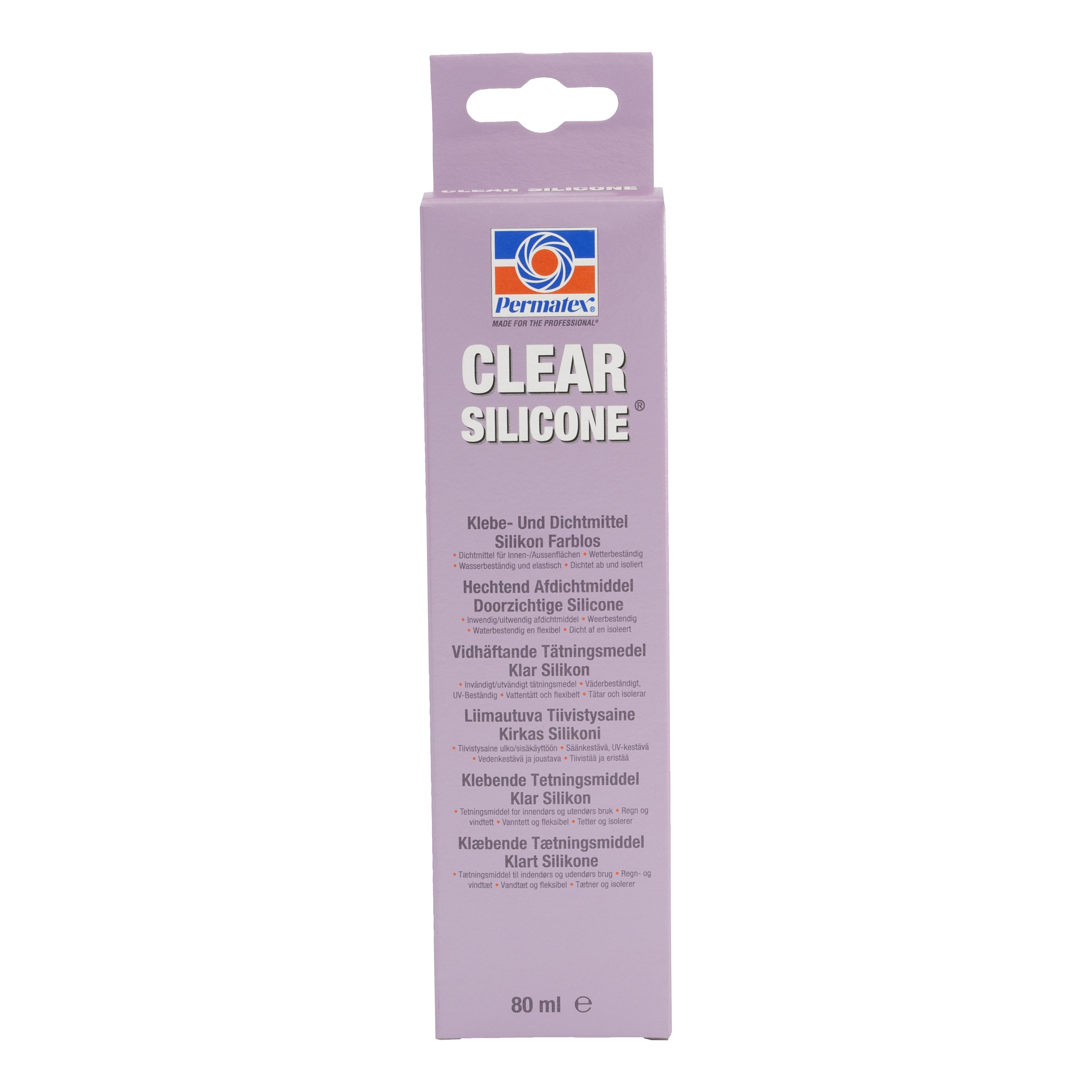 Packning Permatex Klar RTV Silikon 80ml