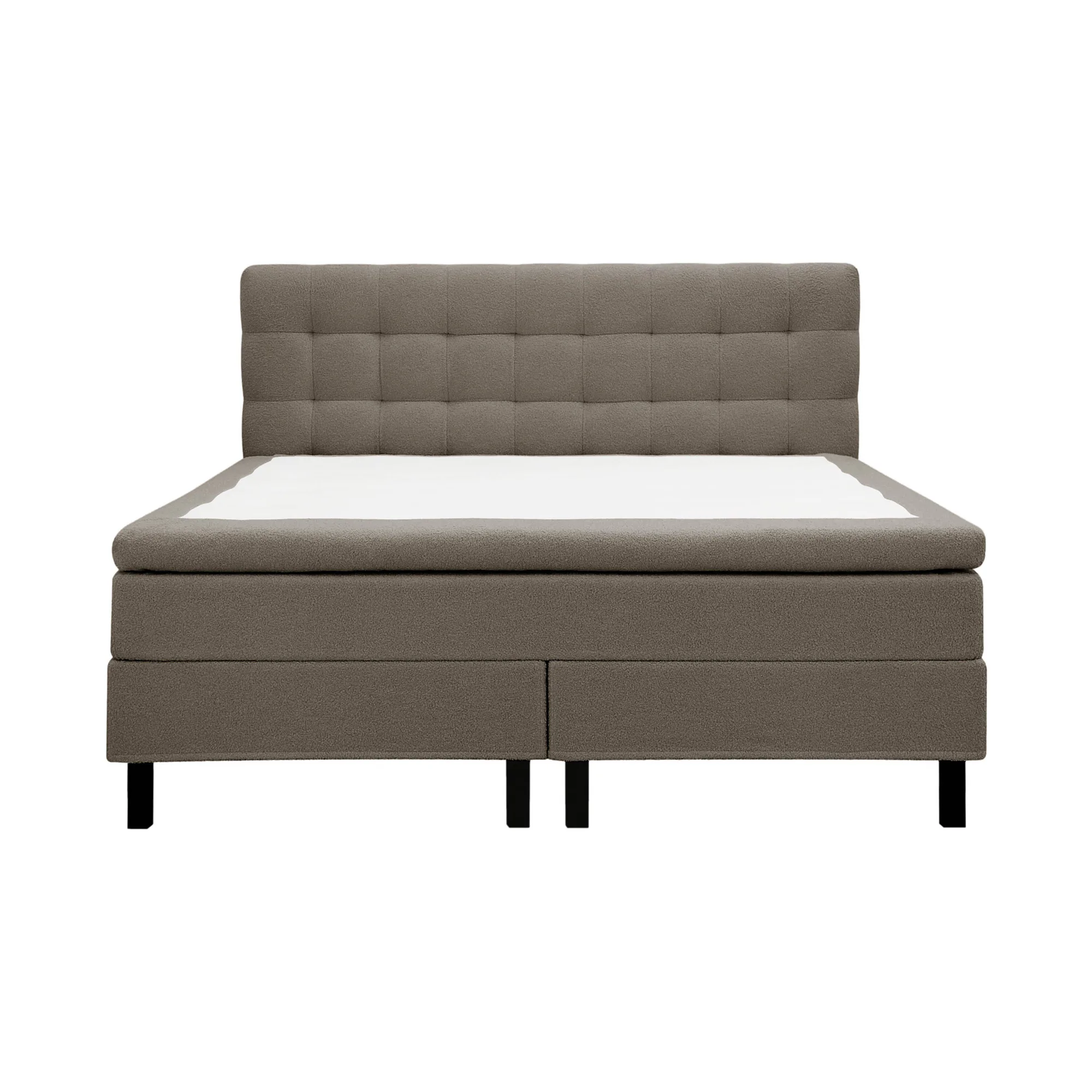 Hilton Komplett Sängpaket 160x200 cm Kontinentalsäng med rut Brun