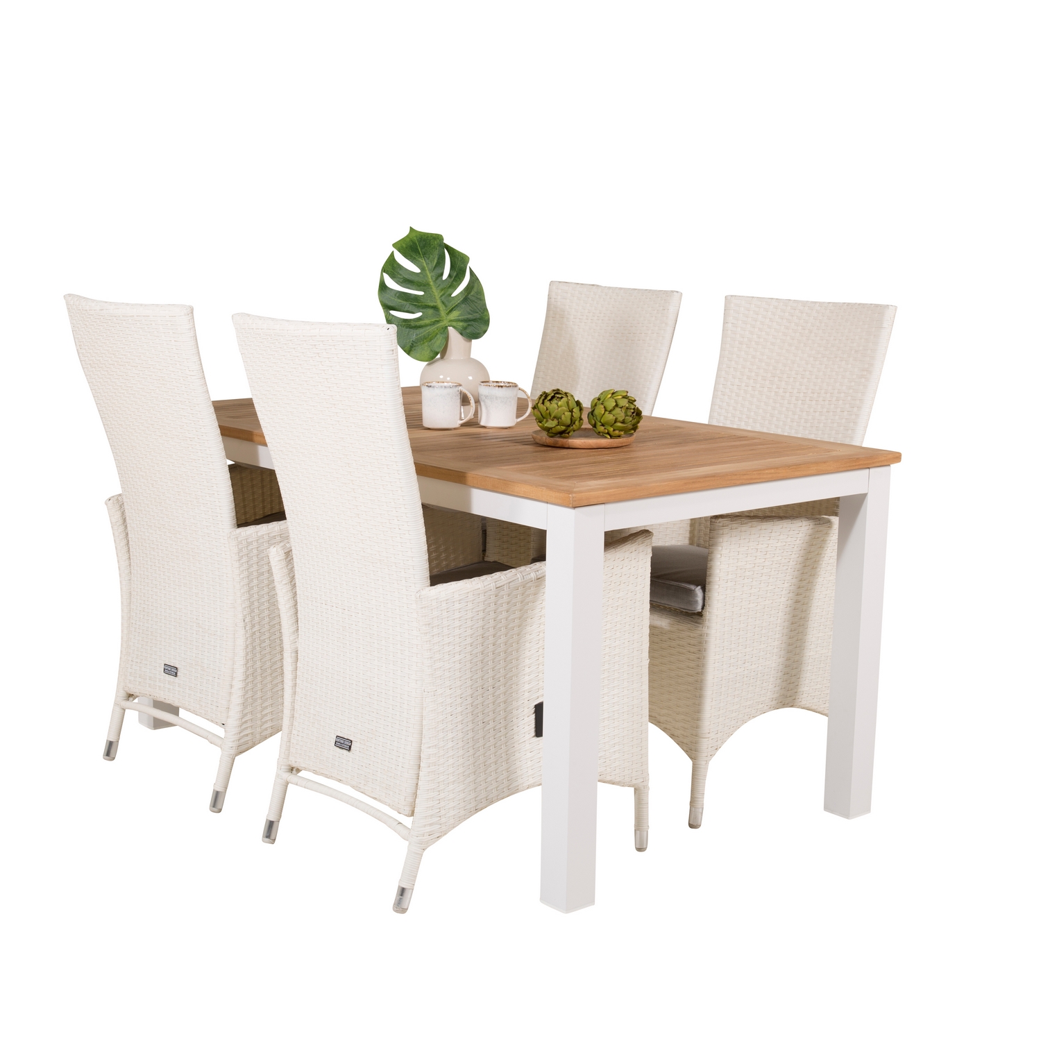 Matgrupp Venture Home Perla 152/210 med 4 Pishi Matstolar
