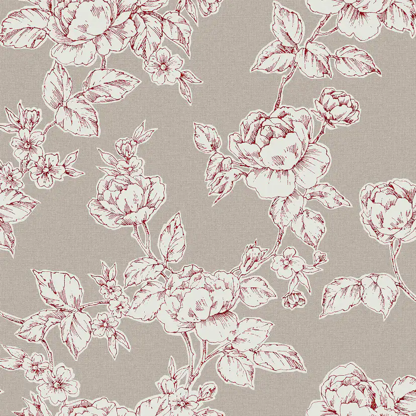 Tapet Laura Ashley Pollington Roses Grå