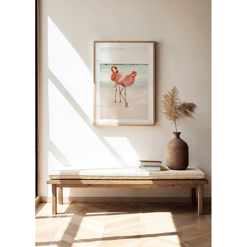 Poster Gallerix Flamingo Beach Duo