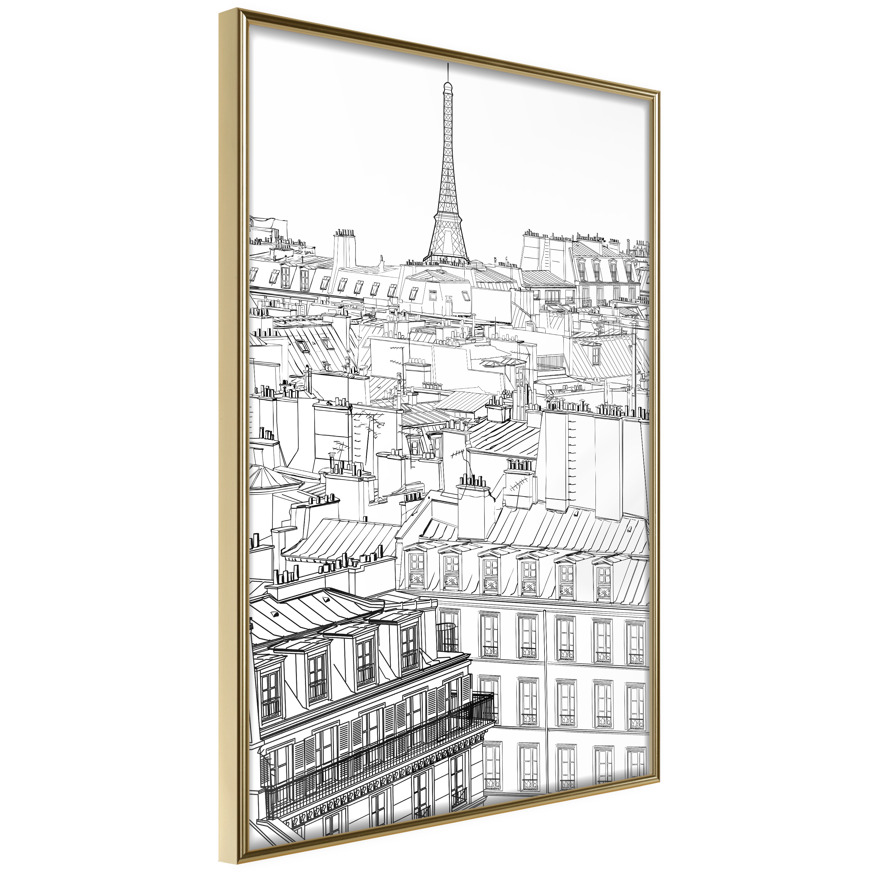 Poster Artgeist Affisch Sketch of Paris