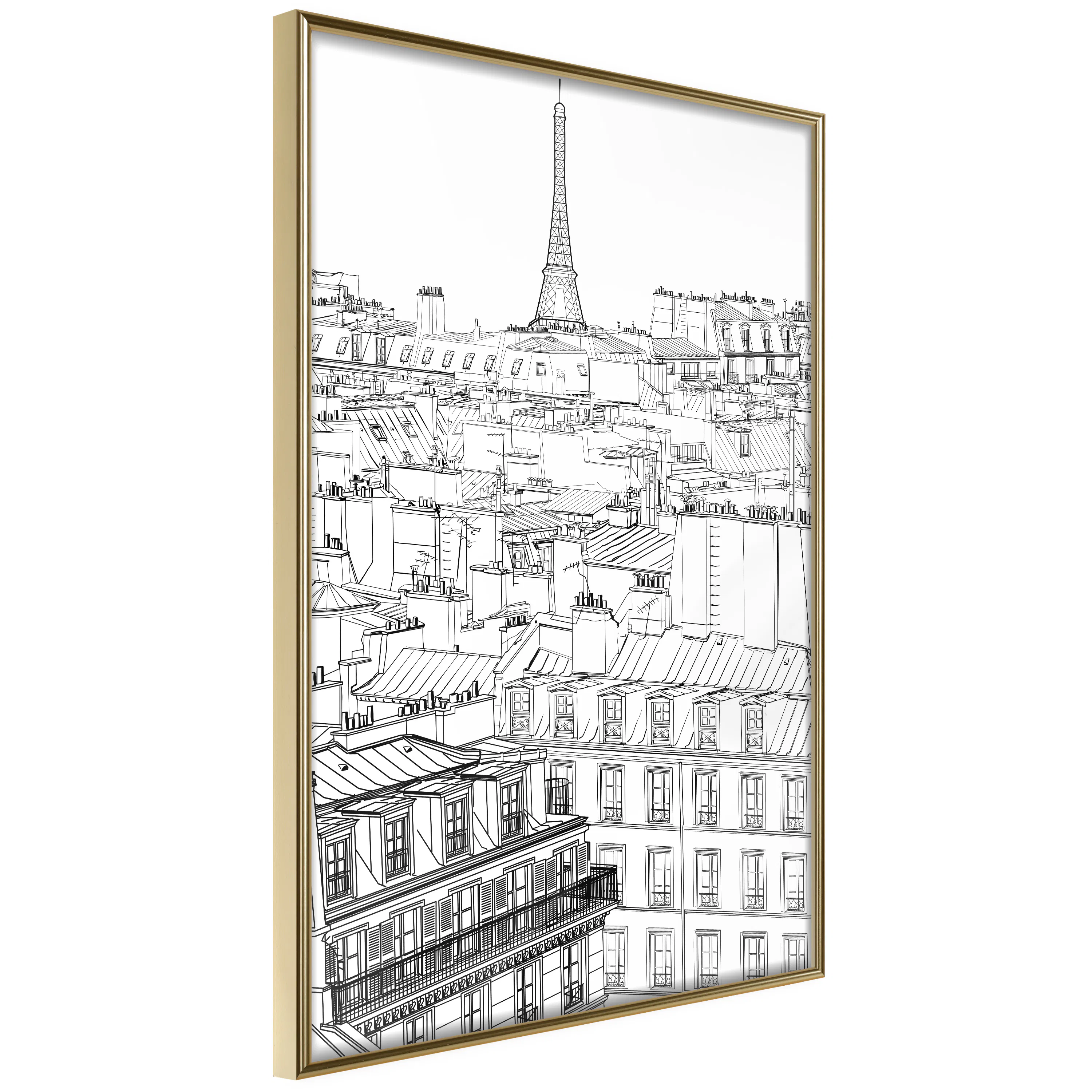 Poster Artgeist Affisch Sketch of Paris