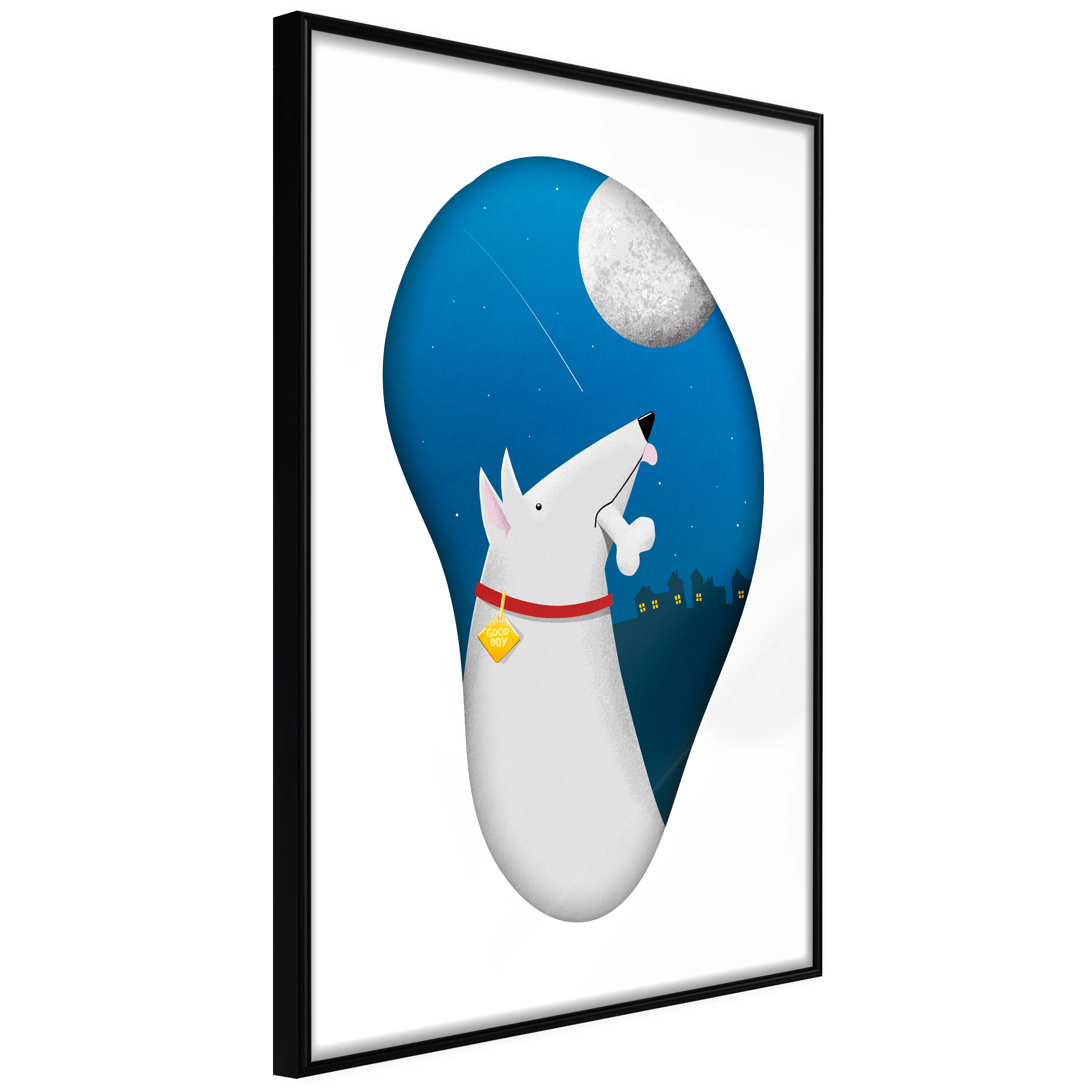 Affisch - Dog Dreams [Poster] 20x30 Svart ram, 20x30 cm