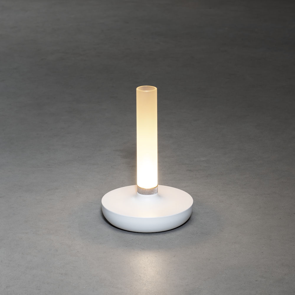 Biarritz bordslampa vit USB Vit