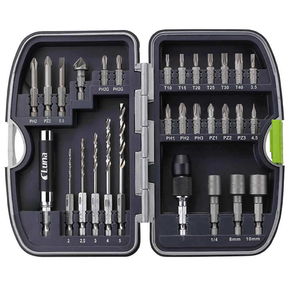 Bits Luna Tools Och Borrsats Med 30 Delar