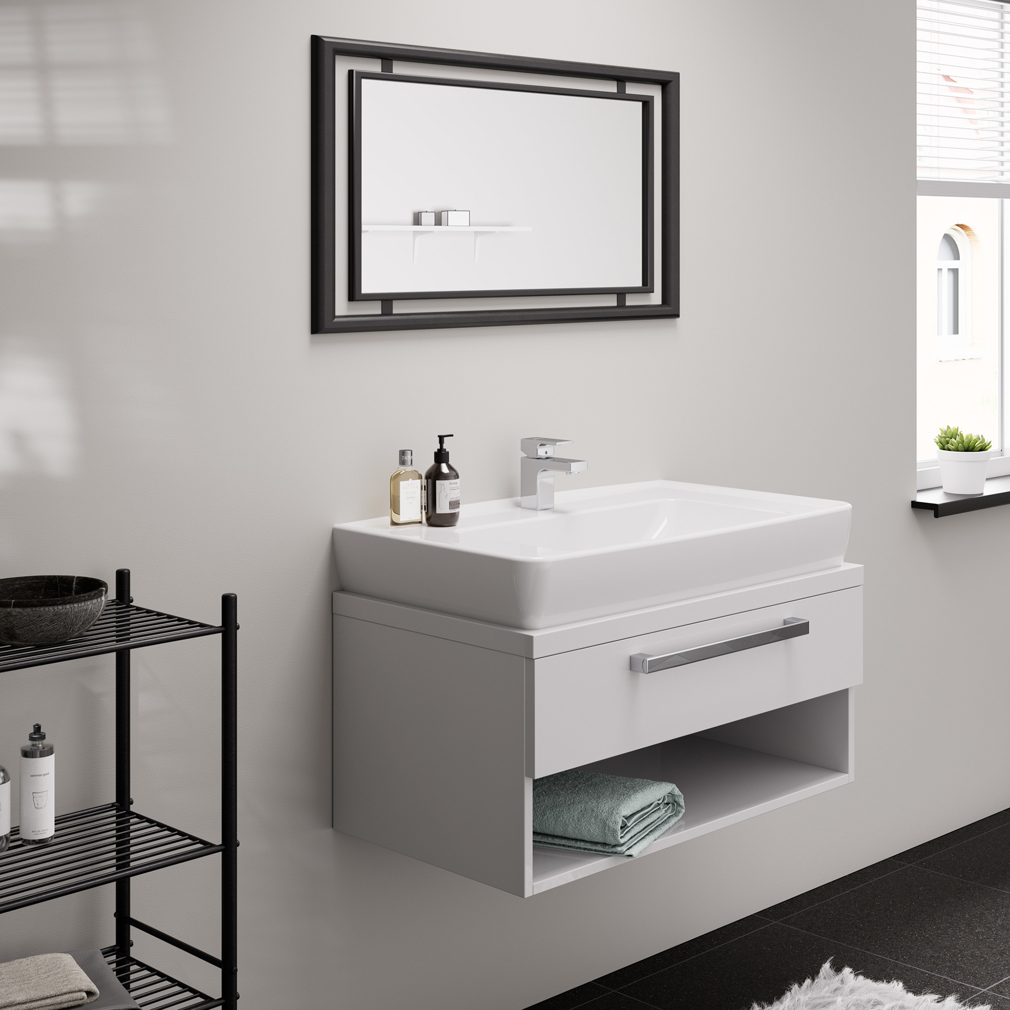 Tvättställsblandare Hansgrohe Vernis Shape 70 med Lyftventil Krom