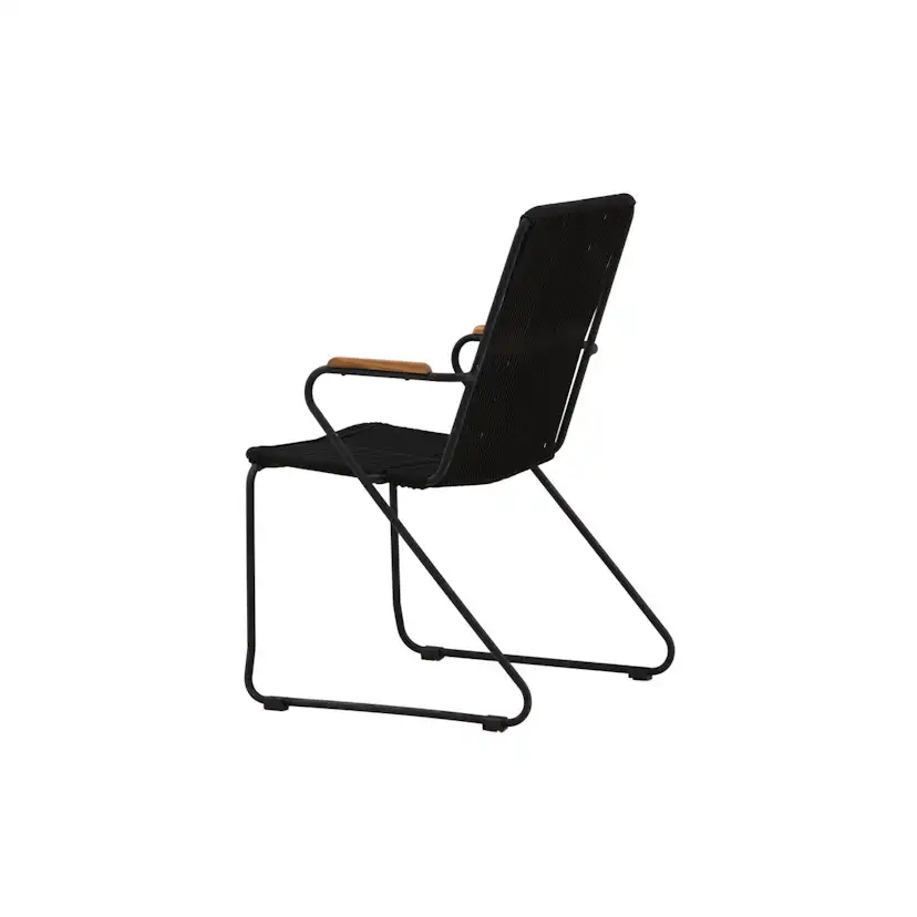 Bois Diningchair Aluminium - Black / Svart