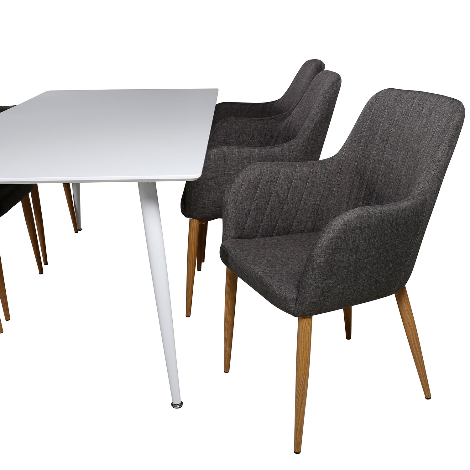 Matgrupp Venture Home Polar med 6 Comfort stolar Tyg