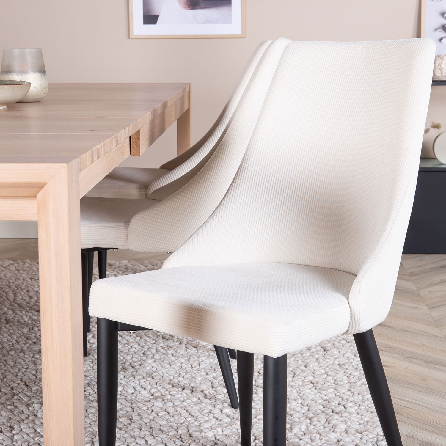 Matgrupp Venture Home Slider Förlängningsbart med 6 Leone stolar