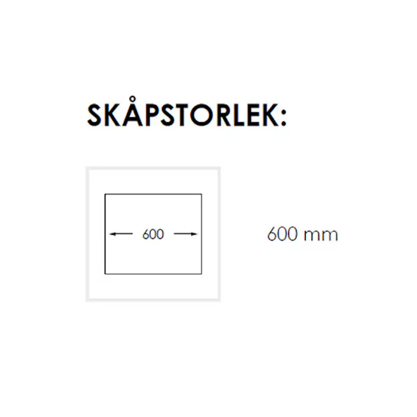 Disklåda Nordic Tech Radius 60 K V X Stor disklåda till vänster