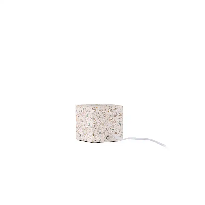 Rilche Table Lamp - Grey / Clear Glass Grå