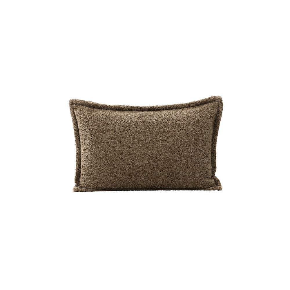 Tuva Cushion Cover Teddy fur - Brown Brun