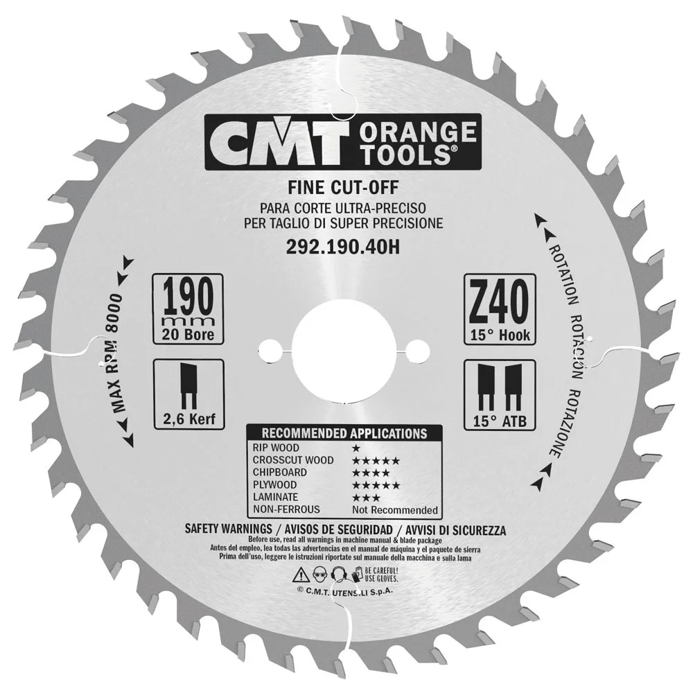 Cirkelsågklinga CMT Orange Tools W
