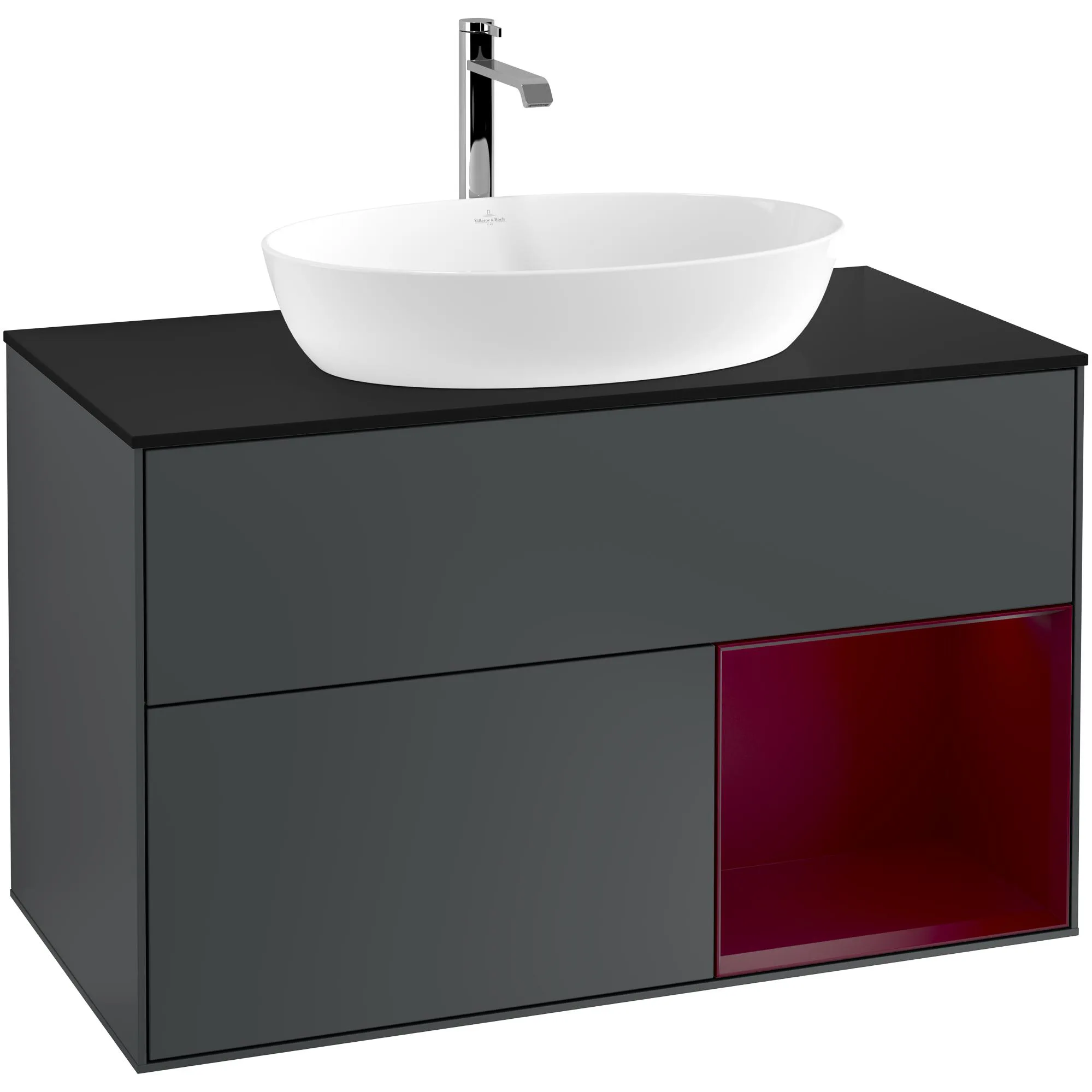 Tvättställsskåp Villeroy & Boch Finion med 2 Lådor Hylla och Bänkskiva för Fristående Tvättställ från Artis & Collaro
