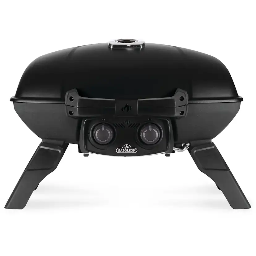 Gasolgrill Napoleon TQ285-1 Bärbar Grill i Rostfritt Stål & Gjutjärnsgaller