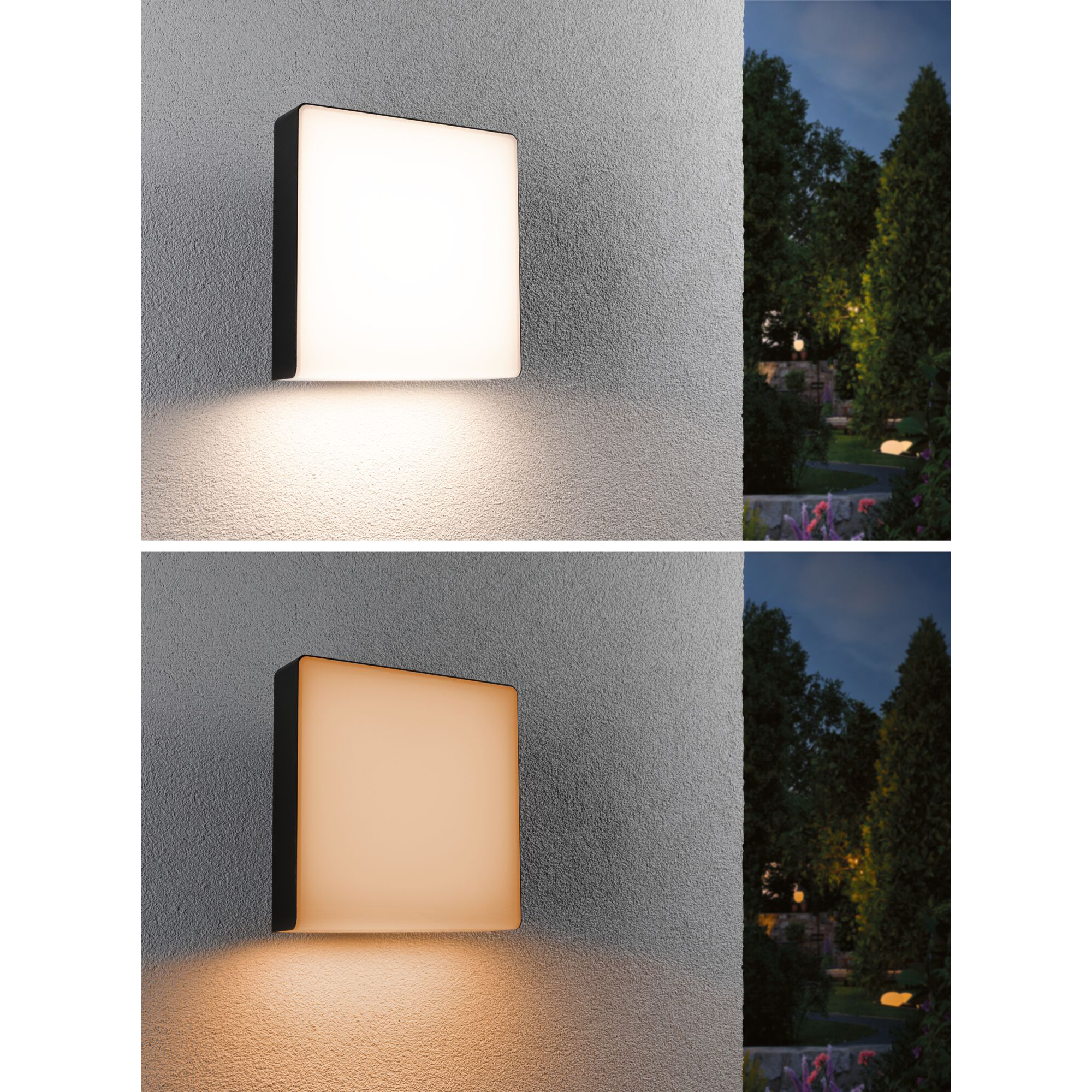 Fasadbelysning LED Paulmann Azalena med Skymningsstyrd rörelsedetektor Smart Home Zigbee 3.0 IP44 230V