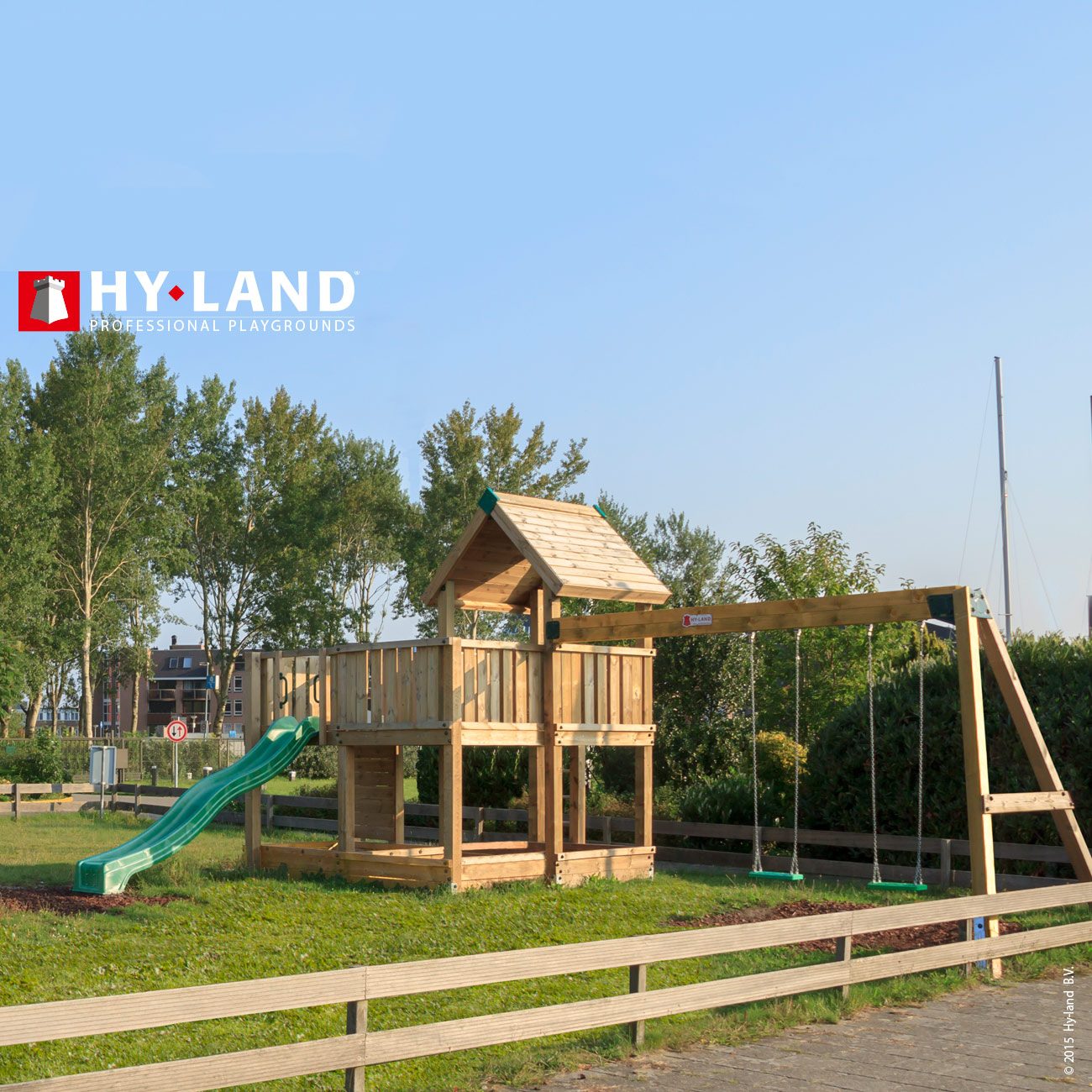 Klätterställning Hy-Land Projekt 5 + Swingmodul