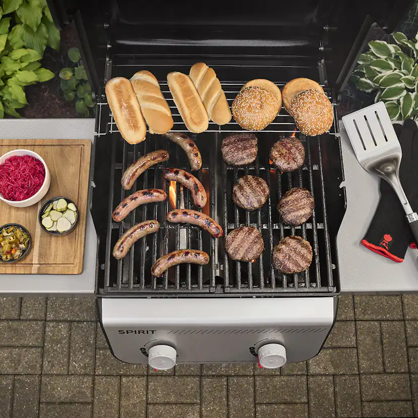 Gasolgrill Weber Spirit E-210 med 2 Brännare & Sidobord