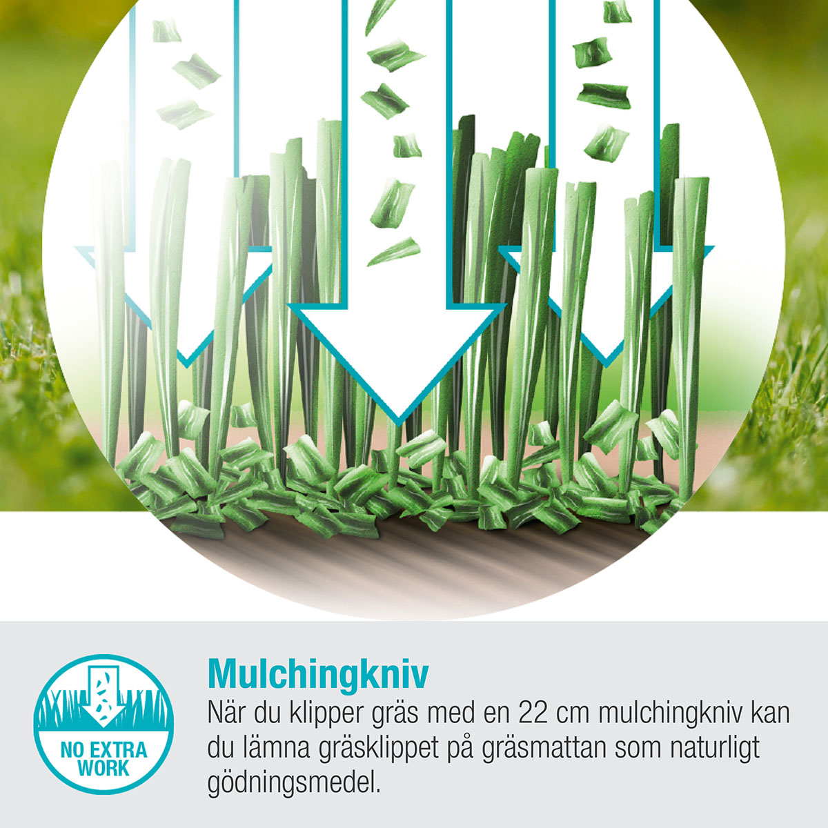 Gräsklippare Gardena HandyMower 22/18V P4A Komplett (2,5Ah batteri + standardladdare)