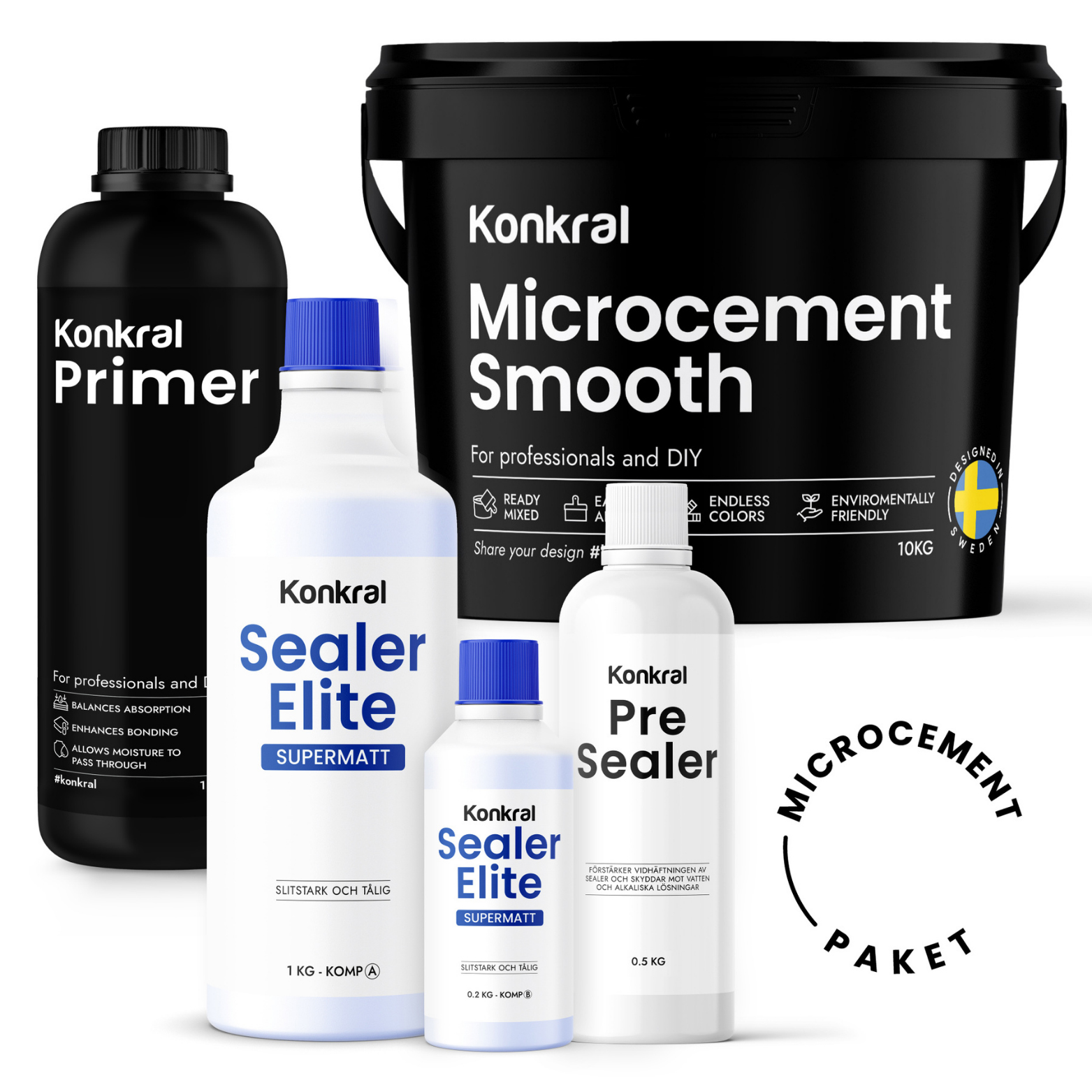 Microcement Konkral Komplett Paket