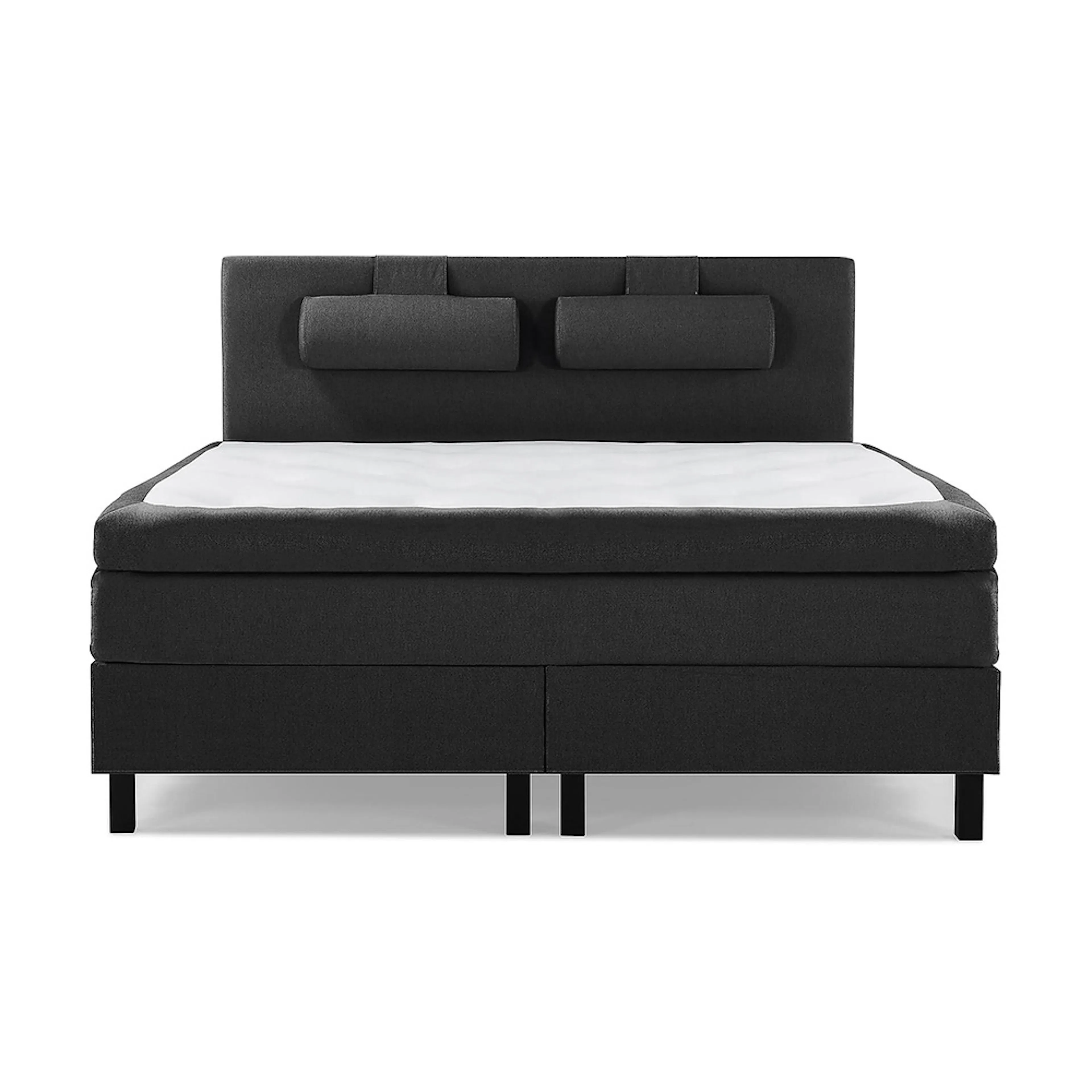 Lucky Komplett Sängpaket 180x200 Polyeter Slät Svart, Lucky Stor Nackkudde, Fast Polyeter