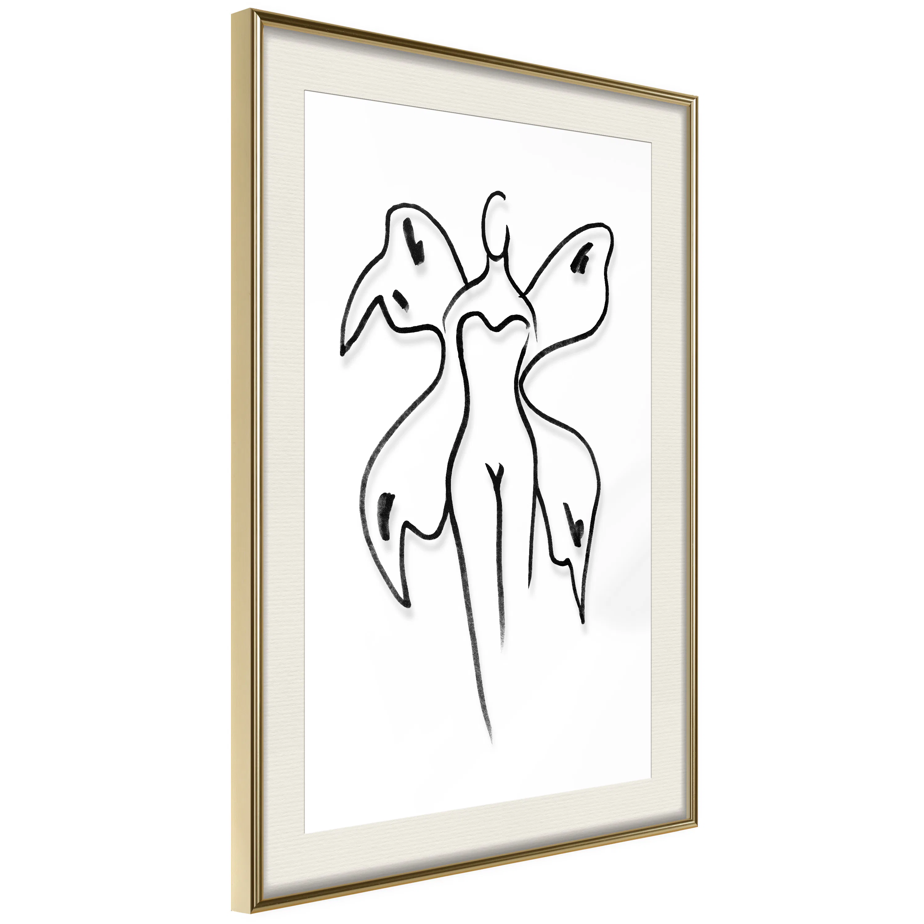 Poster Artgeist Affisch Butterfly Woman