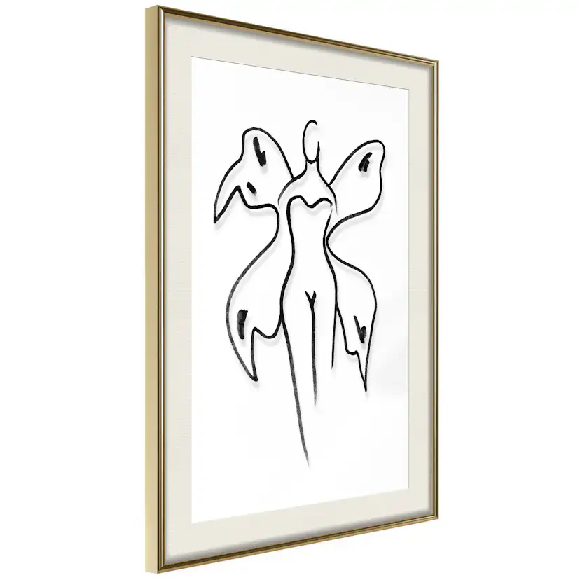 Poster Artgeist Affisch Butterfly Woman