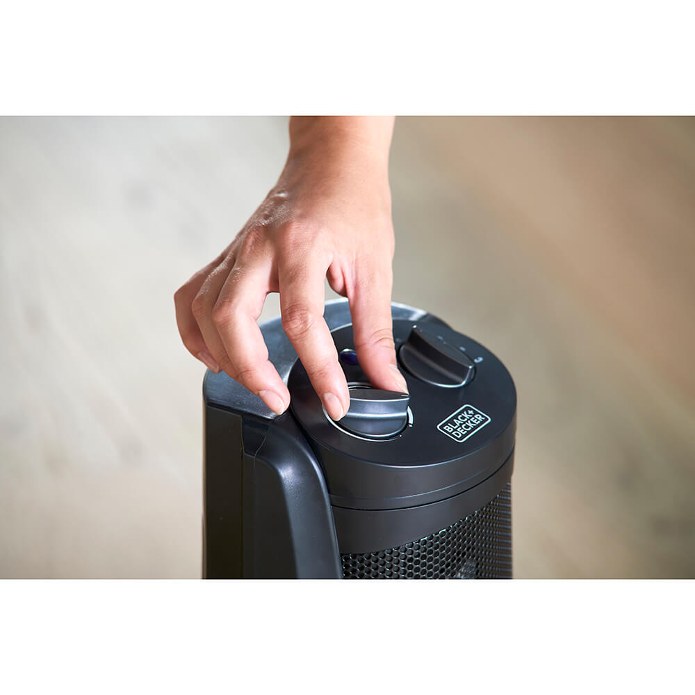 Tornvärmare Black+Decker Keramisk 2000W Svart