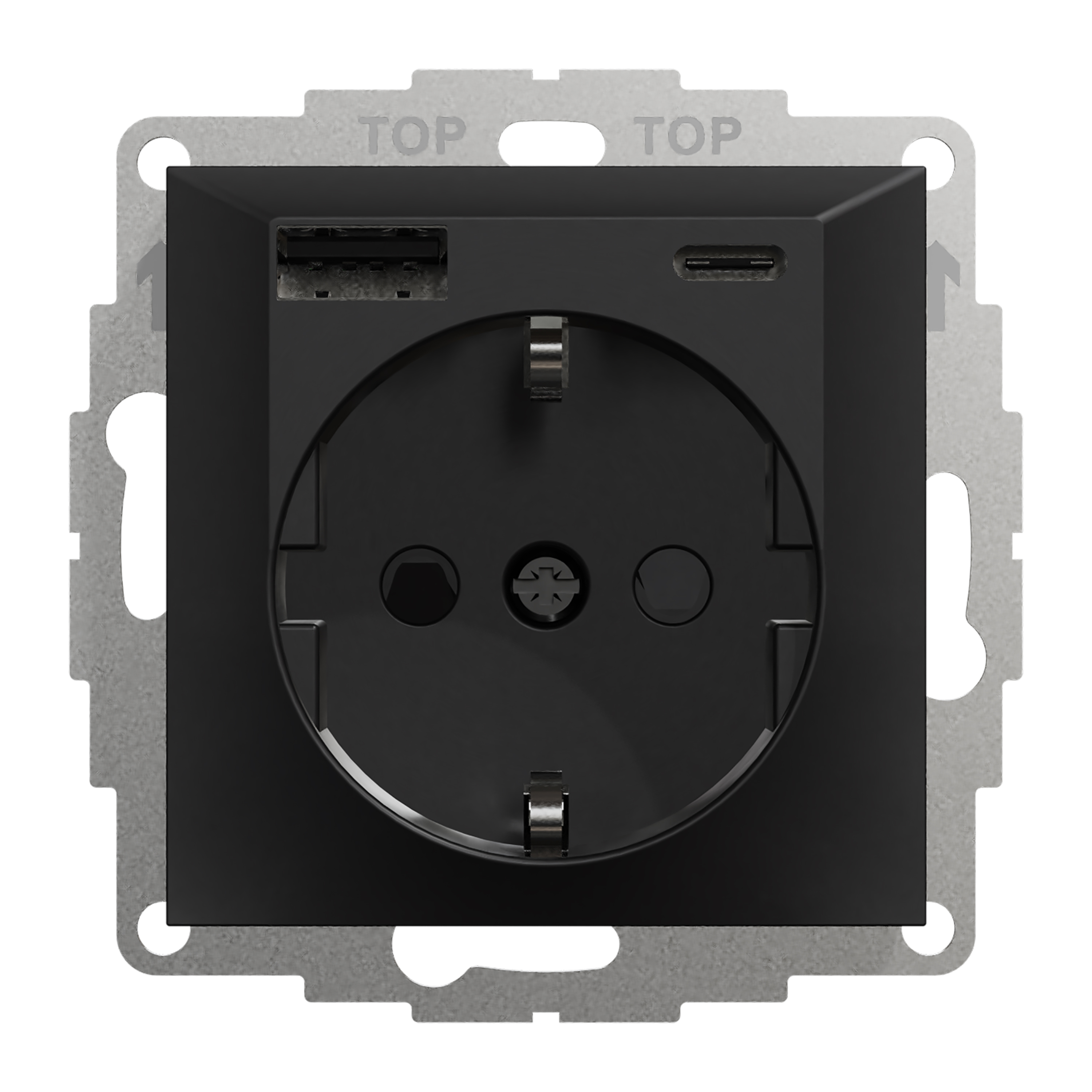 Ladduttag Elko Plus USB A+C 3A Schuco