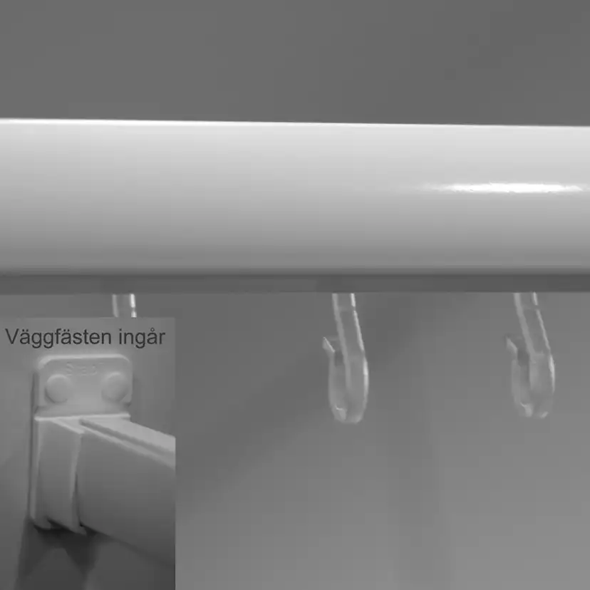 Duschstång Leijma Stabil Rak Vit