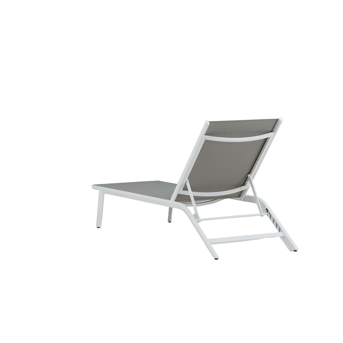 Ramos Sun Lounge,  White, Grey, Aluminium, Textilene Vit
