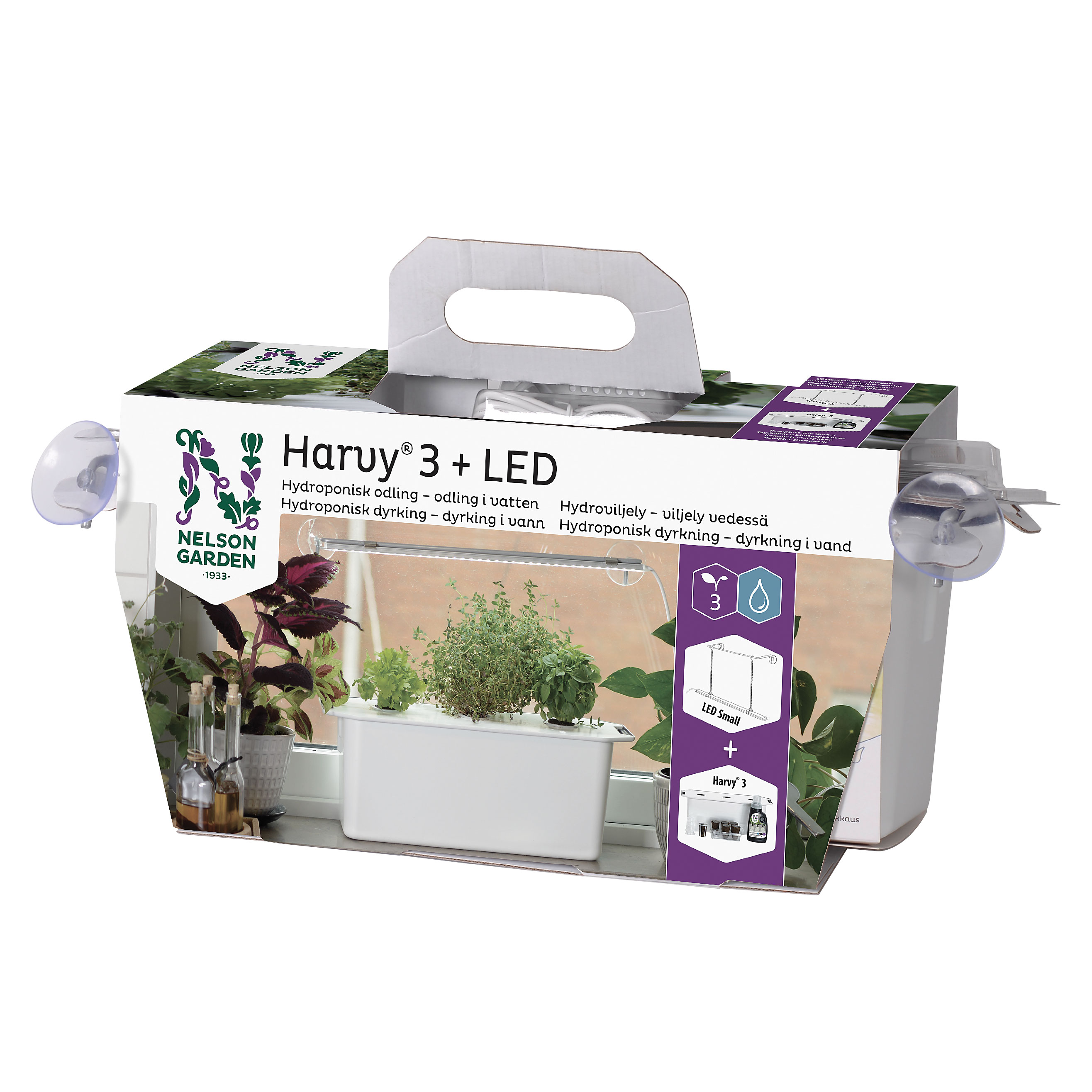 Presentförpackning Nelson Garden Hydroponisk odling Harvy 3