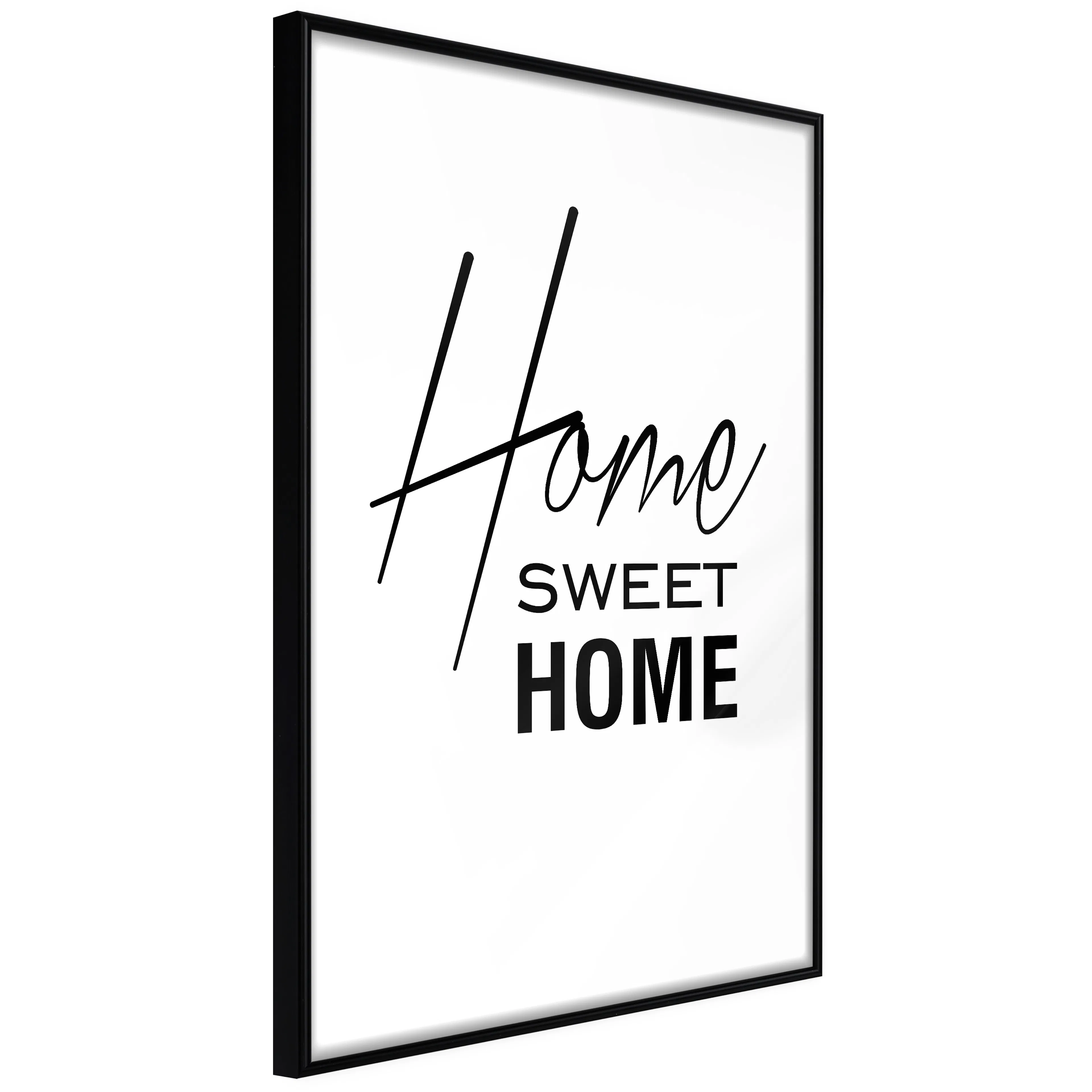 Affisch - Black and White: Home Sweet Home [Poster] 20x30 Svart ram, 20x30 cm