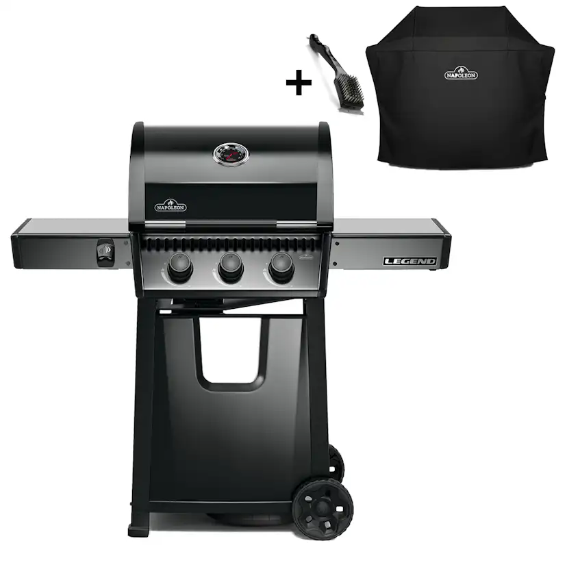 Gasolgrill Napoleon Legend 365 med Grillöverdrag och Grillborste