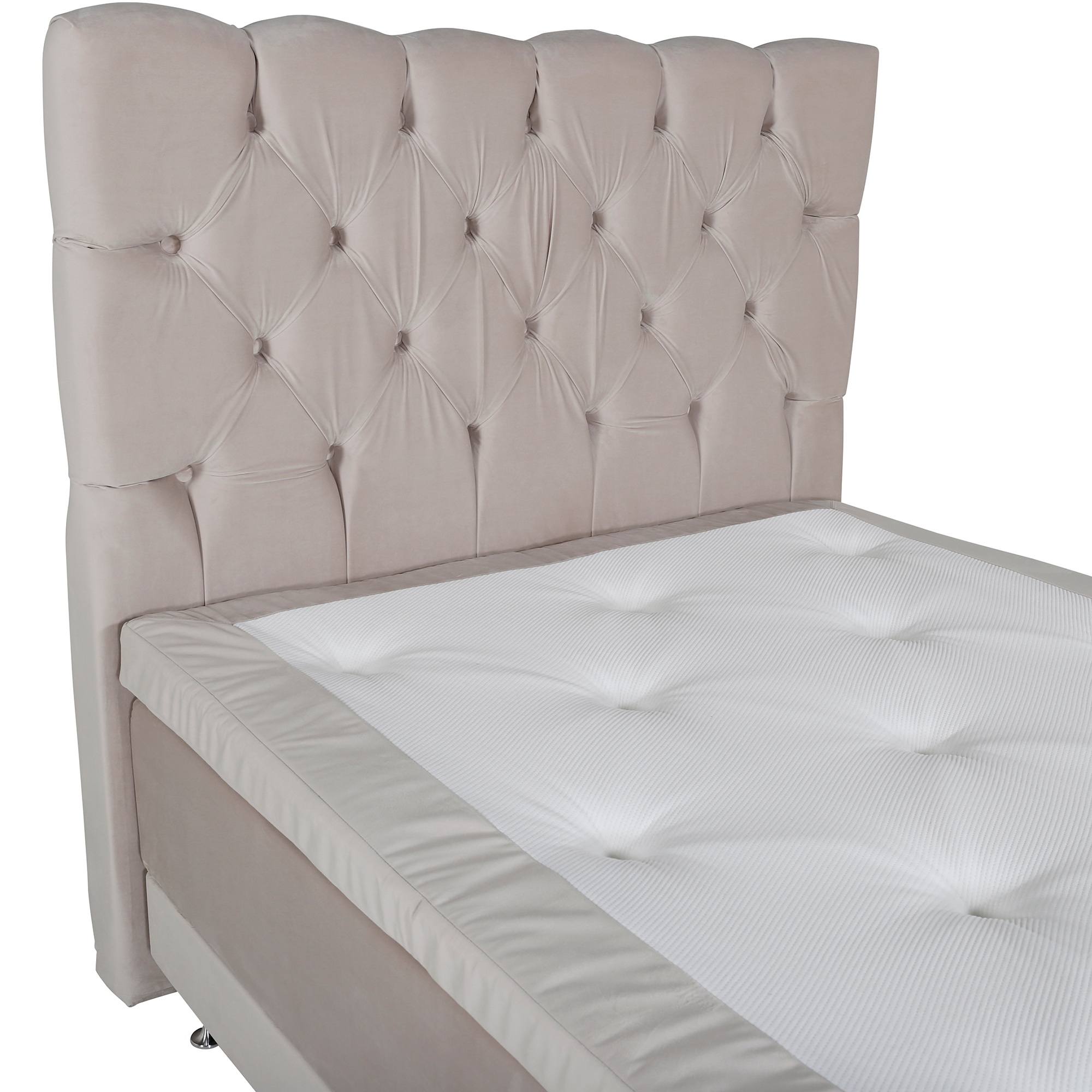 Ställbar Kontinentalsäng Venture Home Vickleby 120x200 Sammet med Sänggavel Sandvik 120