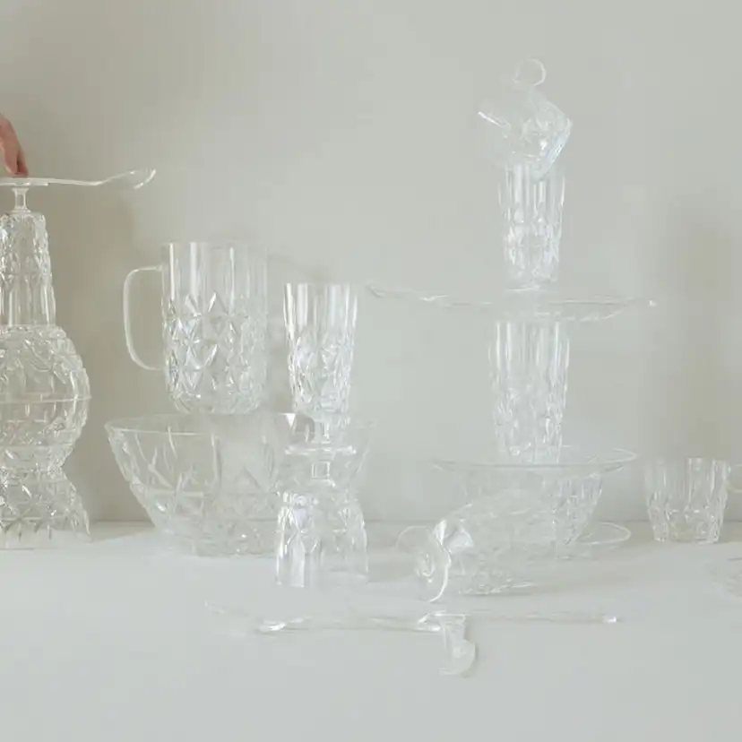 Picknick skål 4-pack Transparent