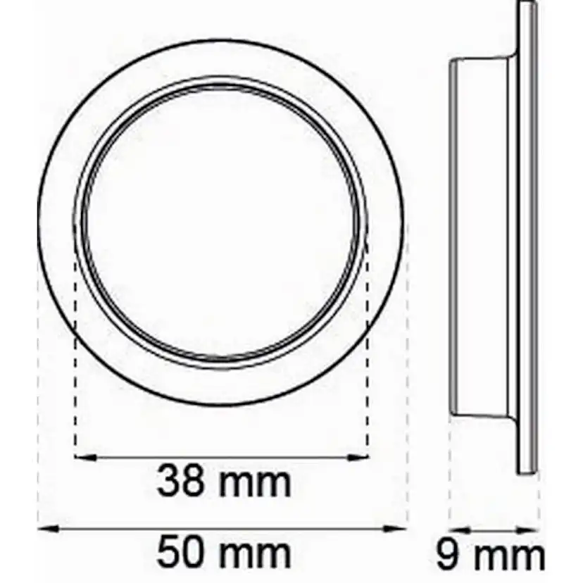Handtag Habo 292 Skjutdörrshandtag Ø40 mm