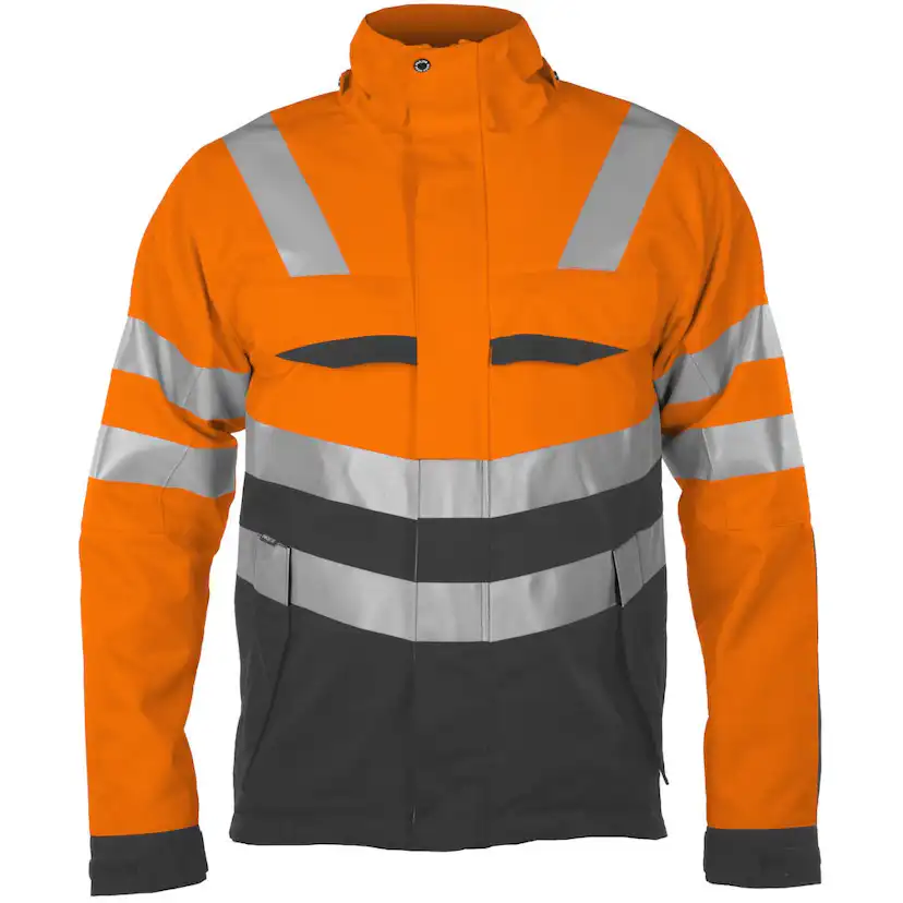 6422 Fodrad Jacka Orange M Storlek: M Orange/Grå
