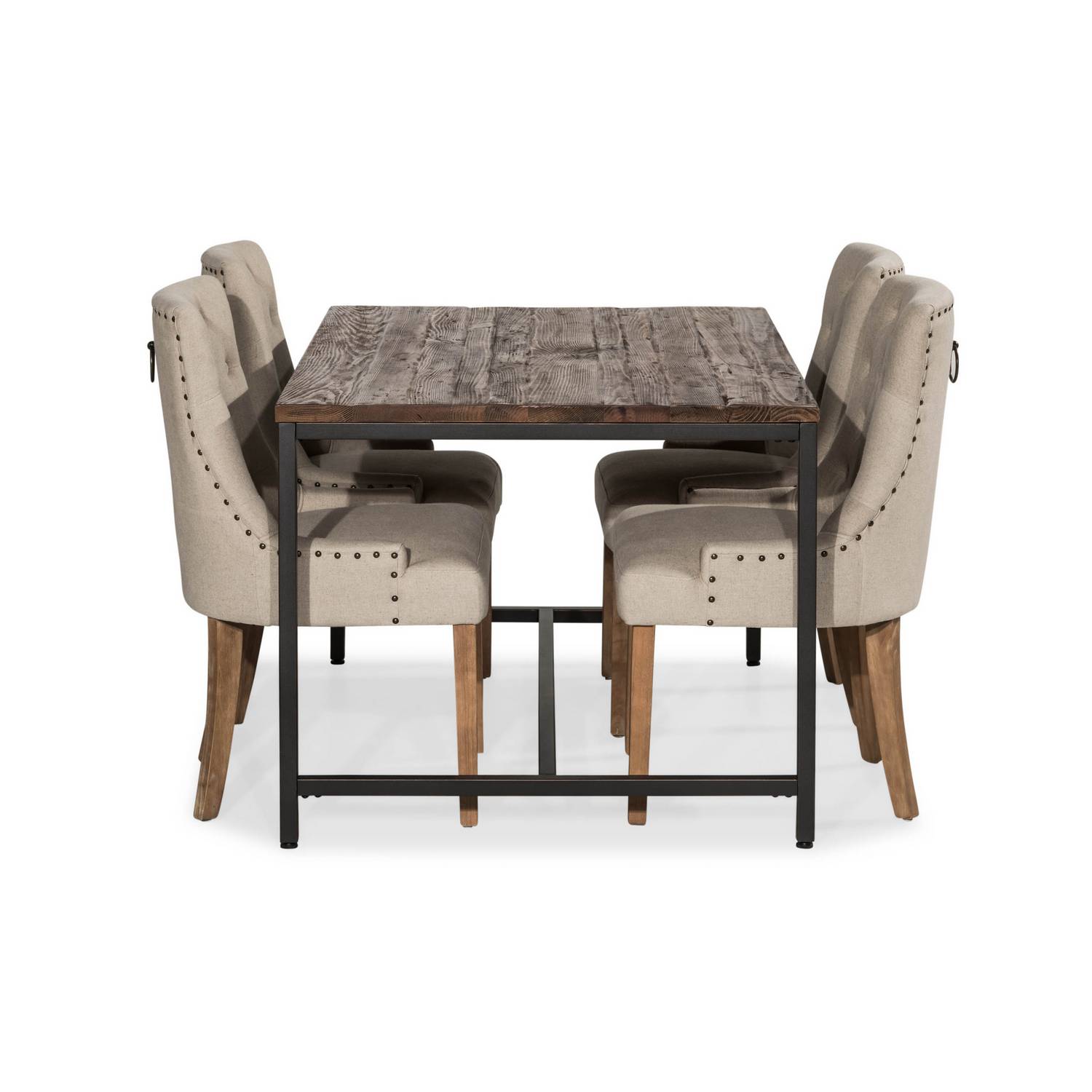 Matgrupp Bloomington Wilmer Rektangulär 140 cm med 4 Viktoria Matstol